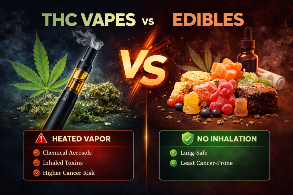 THC Vapes vs Edibles UK