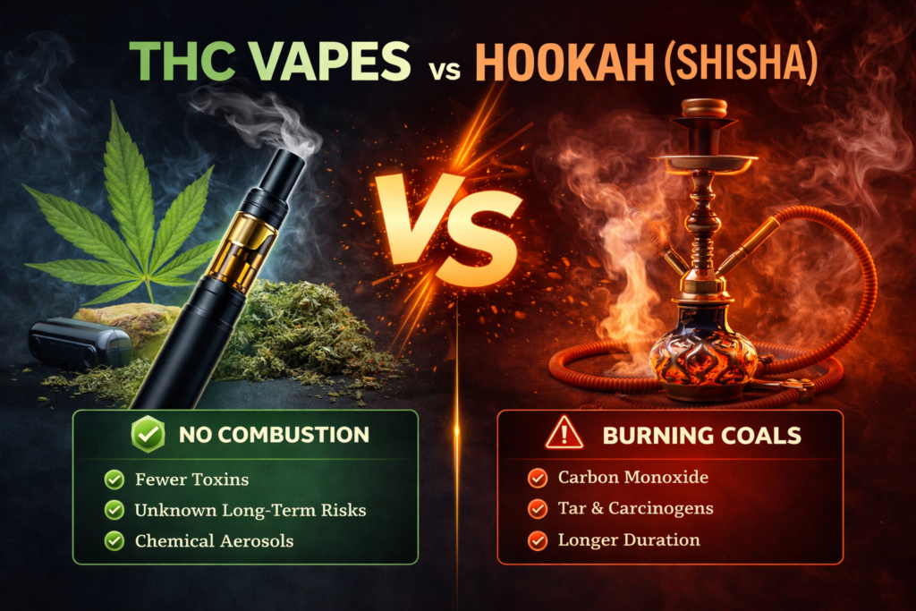 thc vapes vs hookah(shisha)