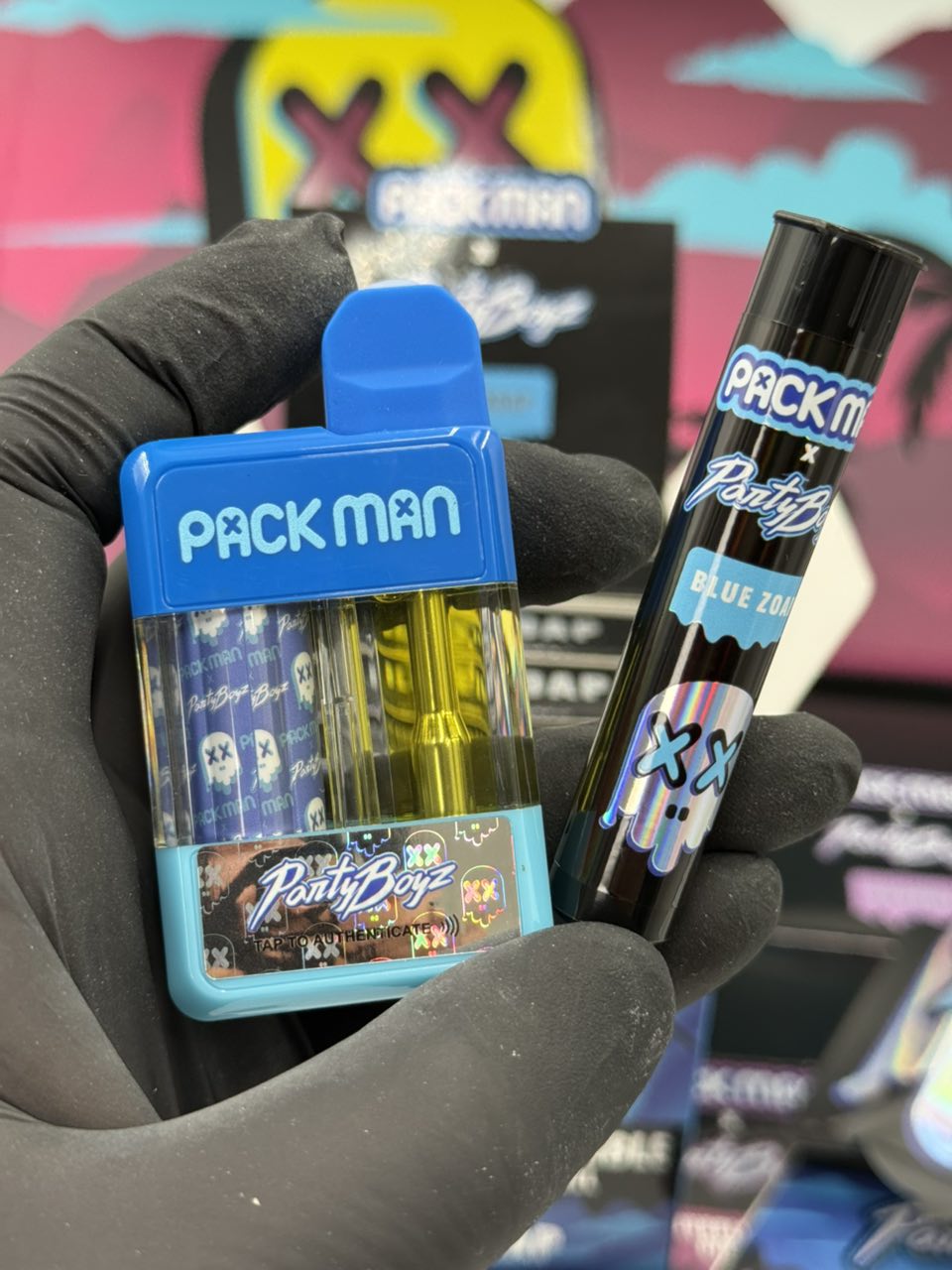 Packman X partyboyz live resin vape